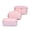 Pink, variant on Bdday Makeup Storage Cosmetic Bag Set Of 3 Makeup Bag for Pouch Travel Beauty Zipper Organizer Bag Gifts for Women, Leather Washable Small Tote Bag