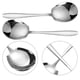 thumbnail image 5 of 2 cucharas grandes de acero inoxidable para servir buffet con mango largo., 5 of 8