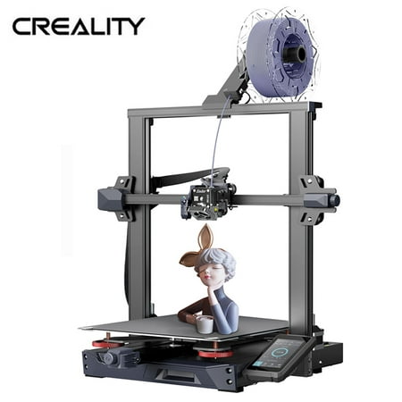 Official Creality Ender-3 S1 Plus 3D Printer Ender-3 S1 Pro Upgrade with 300*300*300 mm Build Volume CR Touch Auto-Leveling Sprite Dual-Gear Direct Extruder Dual Z-Axes,11.81"x 11.81" x 11.81"