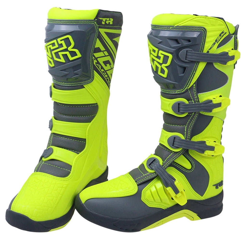 lime green dirt bike boots