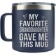 thumbnail image 1 of Taza de café AMAZPRINTS Grandparents con aislamiento, 400 ml, azul marino, 1 of 8