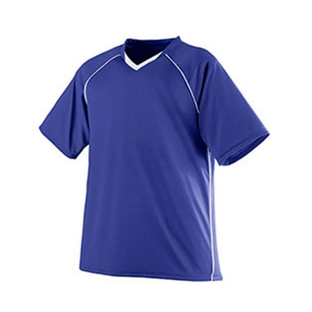 Adult Polyester Jersey - Adult Wicking Polyester V-Neck Jersey with Contrast Piping 214