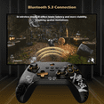 thumbnail image 3 of Gamepad 800Hz Wireless Dual Vibration Game Controller 6-Axis for Switch/iOS/Android/PC Hall Joystick-Black, 3 of 12