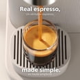 thumbnail image 3 of Philips Baristina Espresso Machine, Grind, Tamp & Brew Coffee Beans in One Swipe, Compact, 16 Bar Pump Pressure, Automatic Grinder, Natural White with Ash Wood Portafilter (BAR302/20), 3 of 11