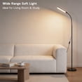 thumbnail image 4 of Reading Floor Lamp with Remote, Bright 18W Floor Lamps for Living Room with 1H Timer, Stepless Adjustable 2700K-6500K Colors & Brightness Standing Lamp with Remote & Touch Control Reading Floor Lamps, 4 of 14