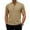 Khaki_AD04, variant on Mens Henley Shirts Short Sleeve Classic Button Tee Summer Casual Basic T Shirts with Pocket Gray 2XL
