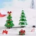 thumbnail image 5 of Sale Christmas Trees Mini Christmas Tree Glass Ornaments Small Glass Christmas Tree Christmas Dollhouse Miniature Mini Winter Figurines for Crafts Holiday Xmas Party DIY Room Decor Home Table Top, 5 of 6