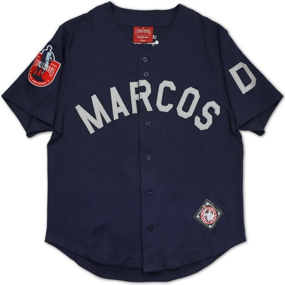 Big Boy Dayton Marcos Centennial Heritage Mens Baseball Jersey [Navy Blue - M]