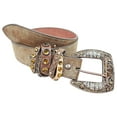 thumbnail image 3 of Kamberley Genuine Leather Detachable Buckle Women's Belt Style# 6086 (Black, M/L), 3 of 6