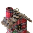 thumbnail image 3 of Northlight 4.25" Plaid Country Cabin Christmas Ornament - Red, 3 of 5