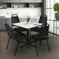 thumbnail image 5 of Regency Cain Large 48 in. Square X-Base Breakroom Table- White, 5 of 8