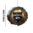 thumbnail image 3 of DefiDgd Christmas Animal Ornaments for Christmas Tree,Raccoonl in The Holls Decorations for Garden Trees and Home Parties Christmas Gifts(T), 3 of 5