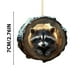 thumbnail image 3 of Christmas Animalss Ornaments Owls Raccoons Christmas Decorations Christmas Tree Pendants 2D Flat Printing Acrylic Small Pendants, 3 of 5