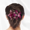thumbnail image 3 of Nuevo clip de pico de pato con flores de diamantes de imitación, grande, coreano, elegante, para dama, elegante, pasador para el cabello, accesorios para el cabello, elegante clip para cola de moño pa, 3 of 5