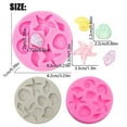 thumbnail image 3 of Xetio Silicone Molds for Resin, Starfish Mold, Marine Theme Fondant Molds, Under the Sea Style Handmade Baking, 8 Cavity Cupcake Toppers Mold for Candy, Crafting Projects, 3 of 8