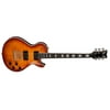 Dean Thoroughbred Deluxe Flame Top Electric Guitar - Trans Amber