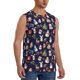 thumbnail image 2 of Balery Christmas Critters Delight Camisetas sin mangas para hombre, absorbe la humedad y protege contra el mal olor.-Medium, 2 of 7