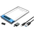 thumbnail image 1 of USB3.2 External HDD Case 5Gbps 2.5 Inch Hard Disk Case Hard Drive Enclosure SATA HDD SSD Storage Case for Laptop PC Blue, 1 of 5