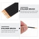 thumbnail image 4 of 100 unids Cepillo para elineador de ojos desechables Herramienta de maquillaje cosmético de fibra artificial (Negro), 4 of 6