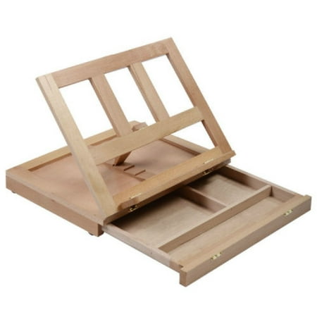 wood desk easel stand drawing painting art supplies portable artist