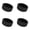 Black, variant on Anti Escape Reptile Food Dish Bowls Rubber Worm Water Dish Mealworm Feeder Cups for Small Gecko Lizards Bearded Dragon Chameleon 5x1.5 Inch Durable Terrarium Feeding Bowls Anti Spill
