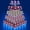 Blue Light, variant on 4 Tier Cupcake Stand with Blue Lights, Cupcake Tower Stand for 50 Cupcakes, Square Tiered Cupcake Display for Dessert Table,  Stand for Wedding,Party