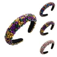 thumbnail image 3 of Helii Luxury Shiny Rhinestone Headband for Women, Comfortable Sponge Hair Hoop for Party Daily Wear, 3 of 4