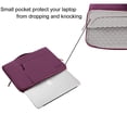 thumbnail image 2 of MOSISO Laptop Sleeve Briefcase for 13 inch New MacBook Pro A1989 A1706 A1708 New Air 13 A1932 2018 Polyester Notebook Sleeve Case Bag,Wine Red, 2 of 7