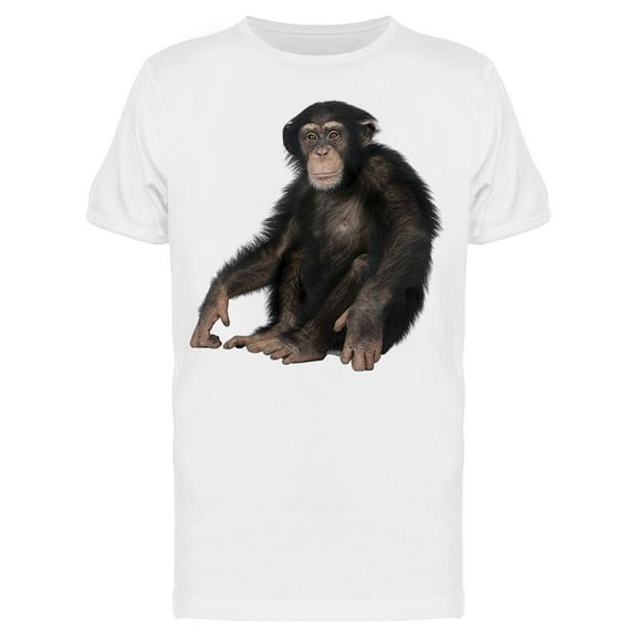 Simia Troglodytes, Sitted  T-Shirt Men -Image by Shutterstock, Male x-Large