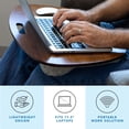 thumbnail image 2 of LapGear Bamboo Lap Desk for up to 17.3" Laptops, Java, 2 of 6