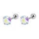thumbnail image 1 of Pendientes de acero inoxidable con forma de tornillo para mujer, sin necesidad de dormir, con orificios finos para las orejas y con forma de aguja, 1 of 4