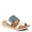 BLUE MULTI, variant on Women's MALIYAH Hook and Loop Slide Sandals - Adjustable Strap, Cushioned Insole, Stylish Wedge Design