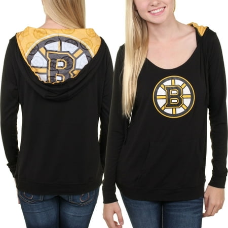 UPC 638783000513 product image for Boston Bruins Women's Sublime Long Sleeve Hooded Sweater - Black | upcitemdb.com