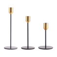 thumbnail image 4 of 3x Portavelas cónicos Candelabros Chimenea Mesa Centro de mesa Fiesta Candelabro de metal para sala de estar, Festival de Primavera, año Nuevo,, 4 of 9