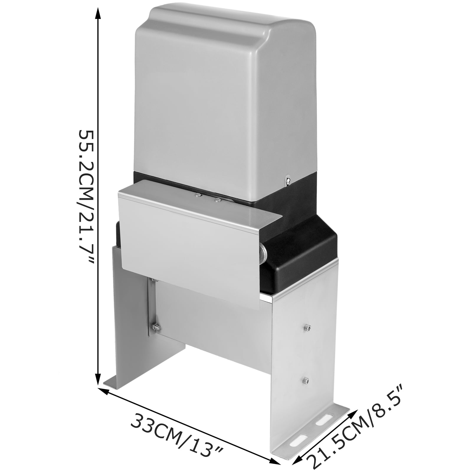 KFFKFF Automatic Gate Opener 3300lb with Infrared Security Photocell Sensor with 2 Remote Controls Sliding Gate Opener Move Speed 43ft Per Min