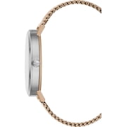 Mens Kenneth Cole Rose Gold Tone Diamond Dial Mesh Watch KC50924003