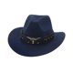 thumbnail image 3 of Sombrero de vaquero Yinane con protección solar Azul oscuro, 3 of 8