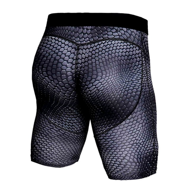 Puntoco Pantalones cortos de compresión Energy Field Treat para hombre, pantalones cortos de compresión Energy Field Treat para hombre, pantalones deportivos ajustados para fitness