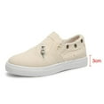 thumbnail image 3 of Chaussures en Toile pour Femmes Chaussures de Sport Plates Chaussures Décontractées à Fermeture Éclair Chaussures en Toile, 3 of 9