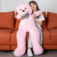 thumbnail image 3 of Morismos Oso De Peluche Gigante Animales De Peluche Juguete De Peluche Púrpura para Novia Niños Navidad Día De San Valentín Cumpleaños (Rosa 47 Pulgadas), 3 of 4