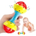 thumbnail image 6 of syligr Soft Grasping Ball Toy for Babies 0-12 Months, Rattle with Finger Holes, Sensory Play for Infants, 6.3 Inch, Birthday Holiday Gift for Babies, 6 of 8