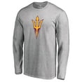 thumbnail image 2 of Men's Ash Arizona State Sun Devils Primary Logo Long Sleeve T-Shirt, 2 of 3