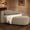 Brown, variant on Shaiailed 67" Green Oval Chaise Lounge,Floor Lounge Chair with Curved Back and A Soft Pillows,Left Arm Chaise Lounge for Living Room