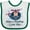 White and Green, variant on Inktastic Mimi and Poppop Love Me Boys Baby Bib