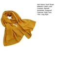 thumbnail image 6 of Yesbay Women Summer Scarf Large Long Lightweight Beach Gauze Shawl Wrap Thin Long Shawl Daily Wear, 6 of 6
