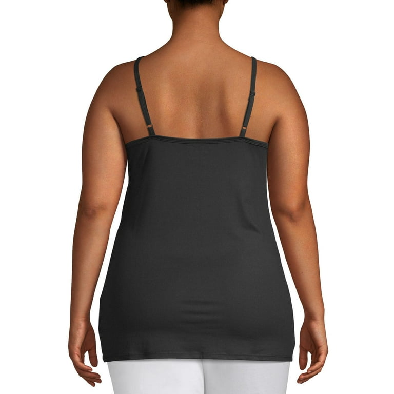 Terra & Sky Women's Plus Extra Long Tunic Cami Bundle (3 Pack) 