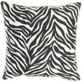 thumbnail image 3 of Mina Victory Fabric Indoor/Outdoor Zebra & Rose Throw Pillow in Multi-Color, 3 of 5