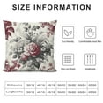 thumbnail image 5 of GOSMITH  Pink and Cream Floral Pillow Covers Vintage Throw Chinoiserie Flower Pillowcases Farmhouse Cushion for Couch Bed Sofa Chair Home Decor, 5 of 5