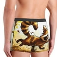 thumbnail image 3 of Fotbe Autumn Raccoon In Forest Men’s Total Support Pouch Boxer Briefs, X-Temp Cooling, Moisture-Wicking Underwear, Regular, Long-leg and Trunk-Large, 3 of 6