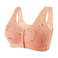thumbnail image 1 of Kcodviy Women's Front Side Buckle Ultimate Lift Bra Lace Edge without Steel Compression Bra Ring Movement Seamless Gathering Womens Bras Comfortable Adjustment Yoga Sleep Large Bra, 1 of 2